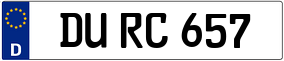 Trailer License Plate